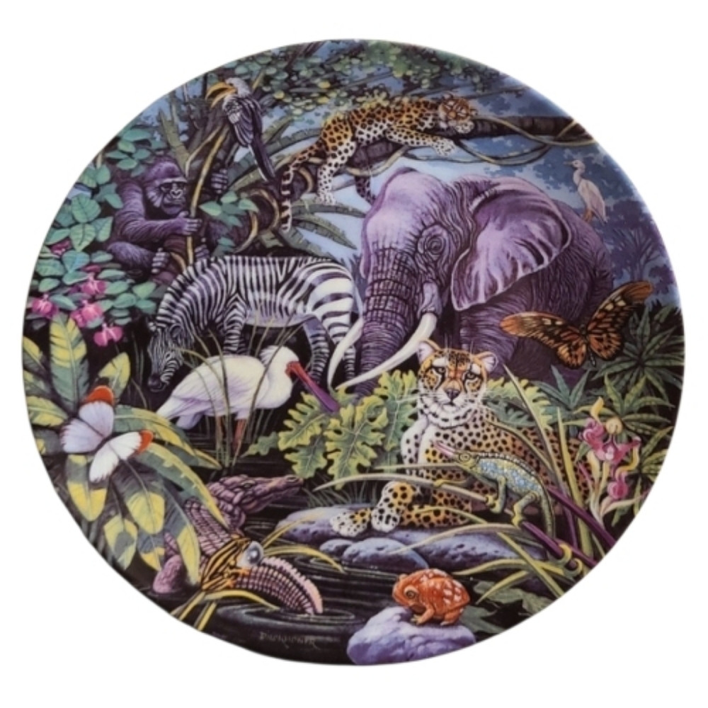 Collector's Plate from Bradford Exchange "An African Safari" Gene Dieckhoner